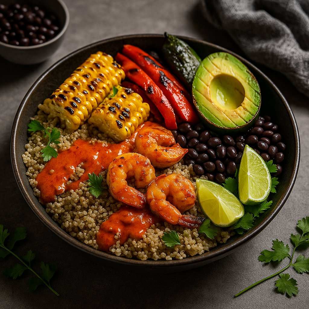 Sweet Heat Southwest Grain Bowl (Charcoal-Grilled Perfection)